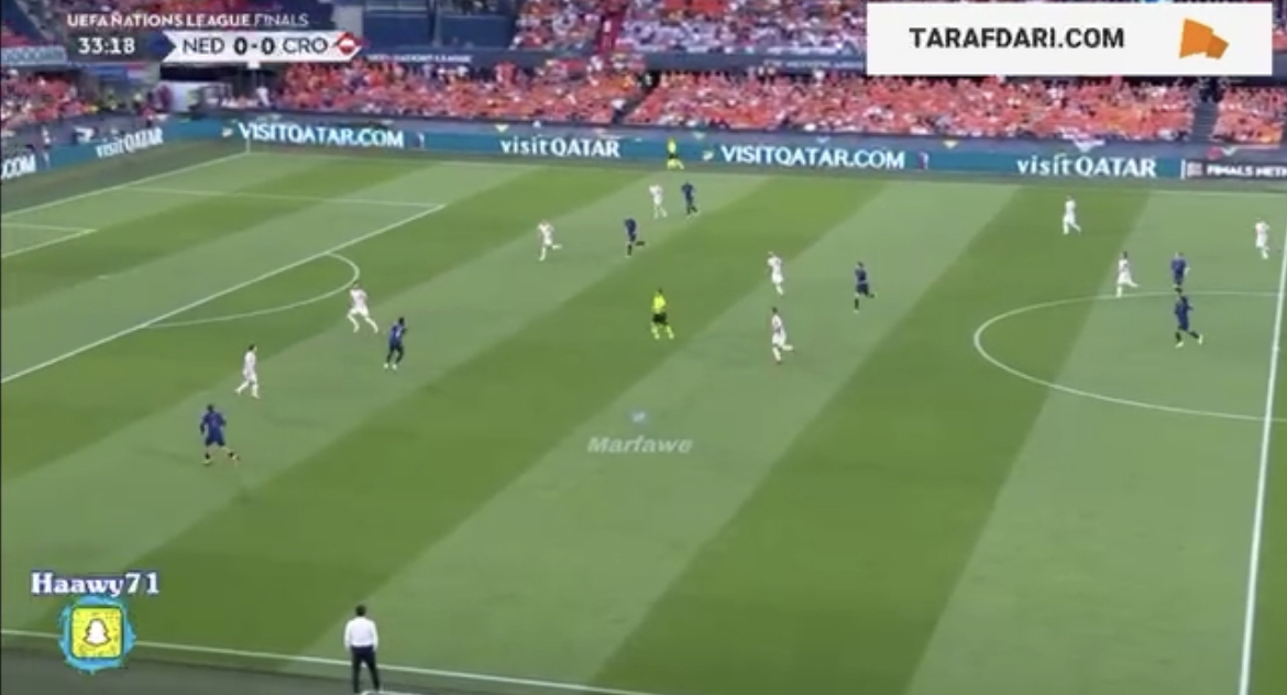گل مالن به کرواسی ( هلند 1-0 کرواسی) 